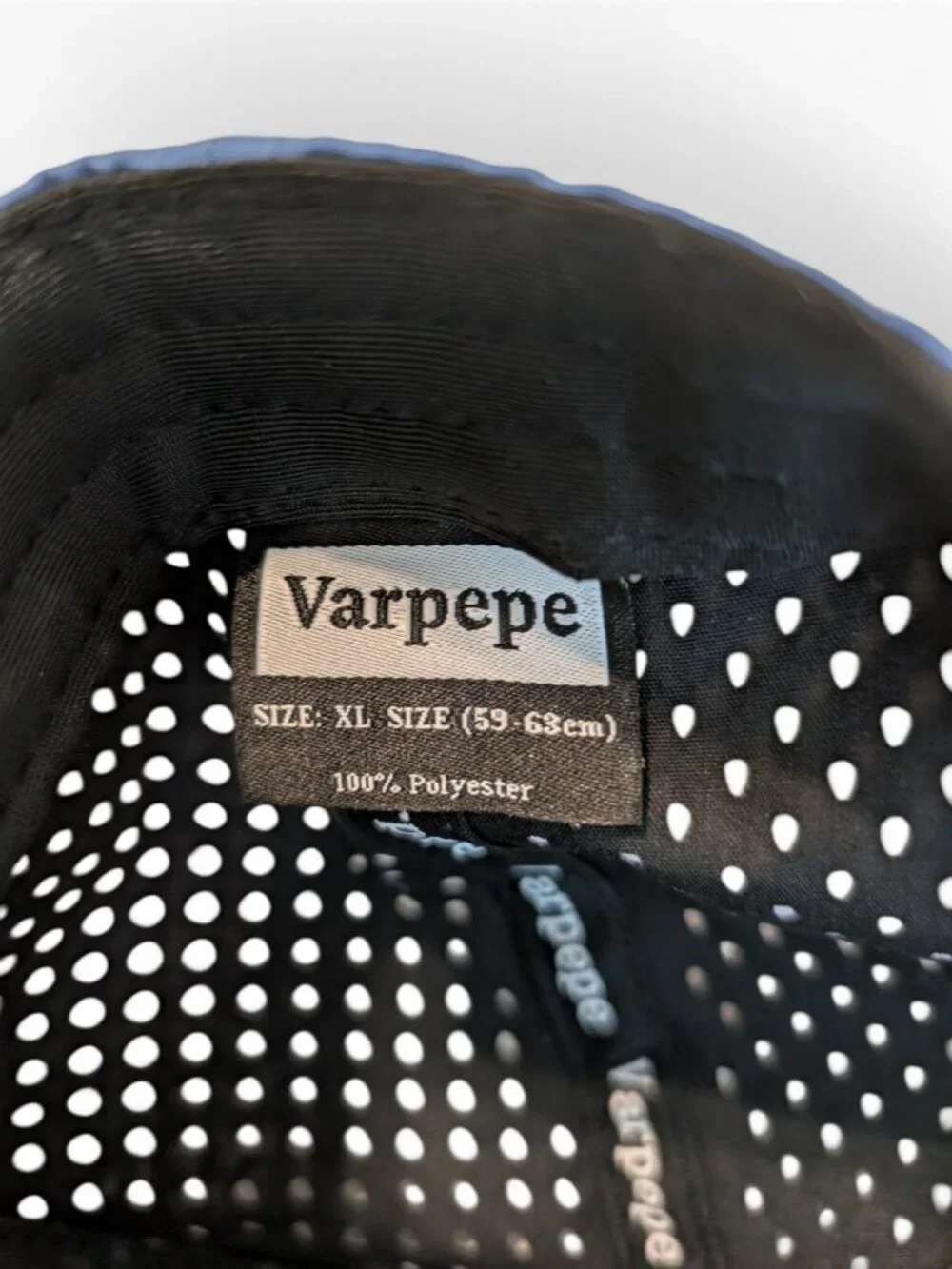 Varpepe Navy Perforated Snapback Hat Size XL NWT